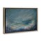 Stupell Industries Dark Storm Clouds Abstract Floater Framed Canvas Wall Art Design by Lydia Orange